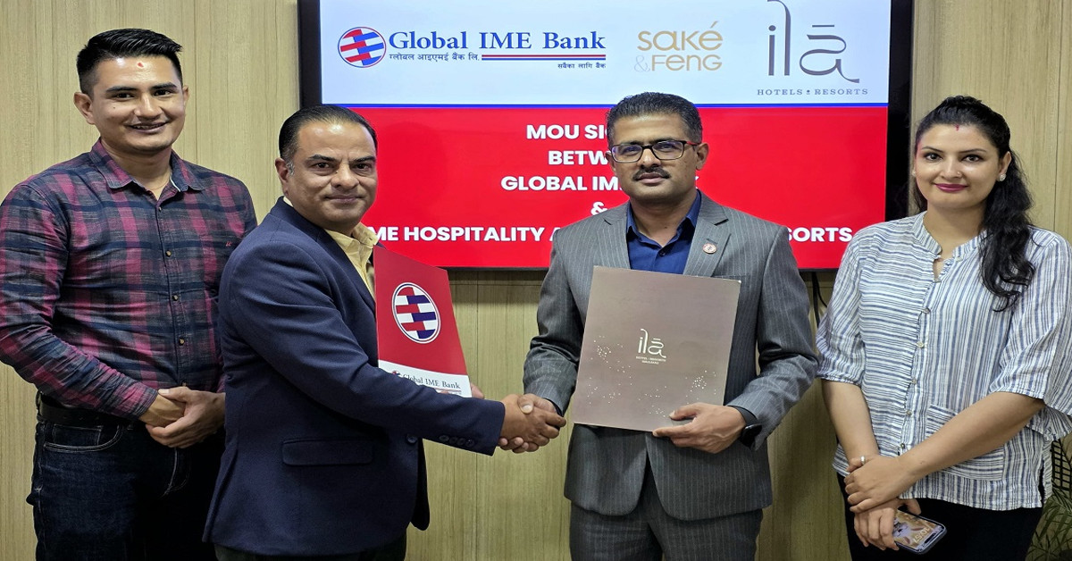 ग्लोबल आइएमई बैंकका प्रयोगकर्ताले आइएमई हस्पिटालिटी तथा इला कम्र्फोट एण्ड रिसोटमा विशेष छुट