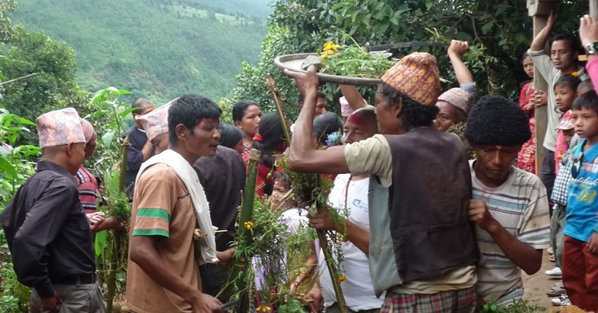 काभ्रेका माझी समुदायमा पितरा पर्व मनाइयो