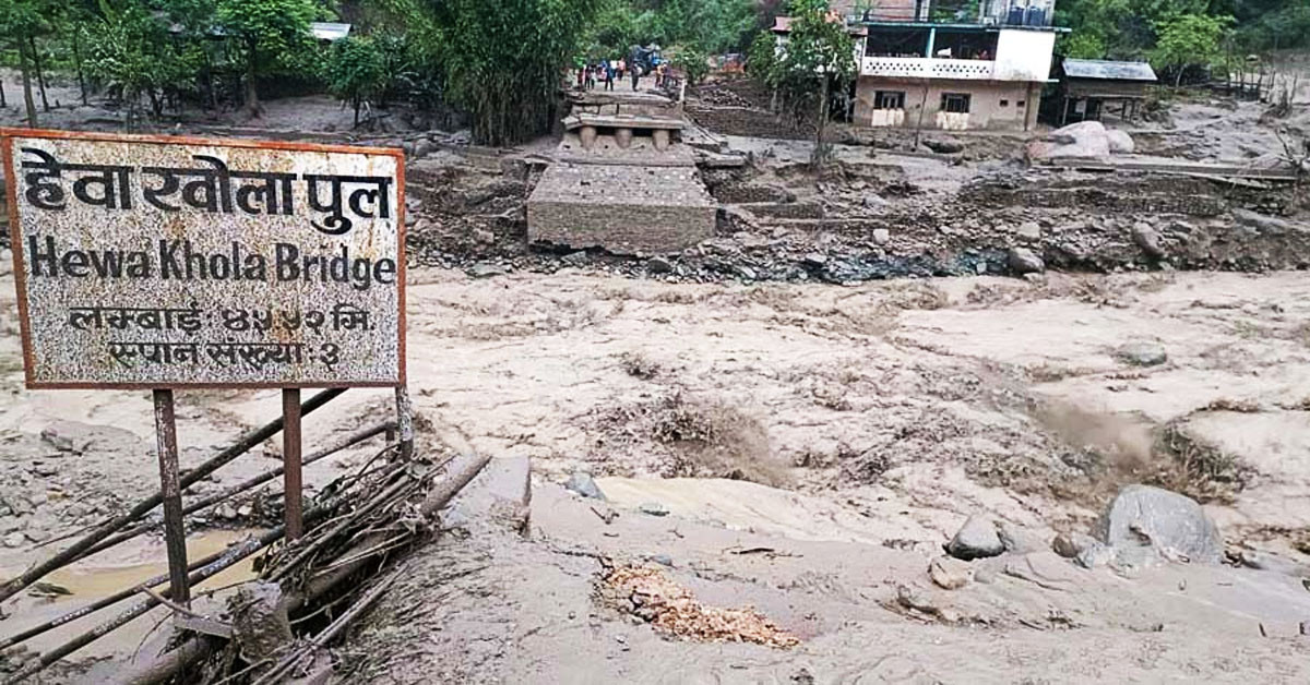 बाढीपहिरोले ध्वस्त संरचनाको पुनर्निर्माणमा १२ अर्बभन्दा बढी खर्च हुने अनुमान