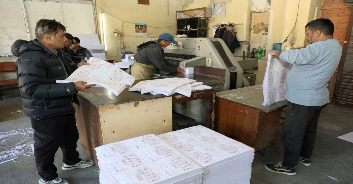 निर्वाचन ४० दिन बाँकी समानुपातिकतर्फको ५० लाख मतपत्र छपाइ गर्न बाँकी