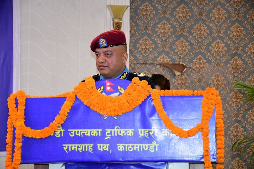 अभावमा पनि ट्राफिक प्रहरी नियम पालना गराउन प्रतिबद्ध छ : एआईजी कार्की