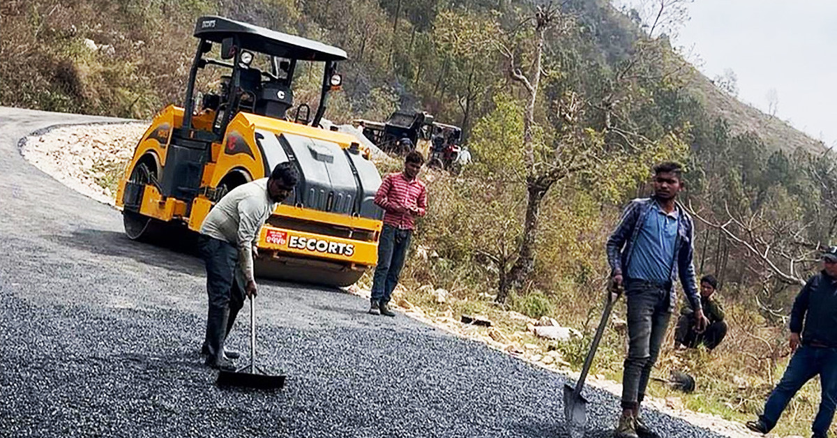 वडामै पहिलोपटक सडक कालोपत्र