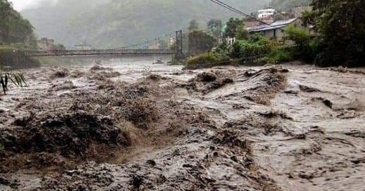 देशका २३ जिल्लामा आकस्मिक बाढीको जोखिम